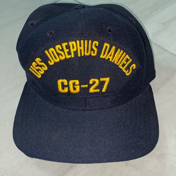 New Era Other - New Era USS Josephus Daniels CG-27 Black Embroidered Adjustable Baseball Hat
